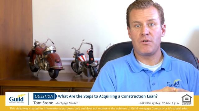 What are the steps to acquiring a construction loan- What are the steps for a construction loan?