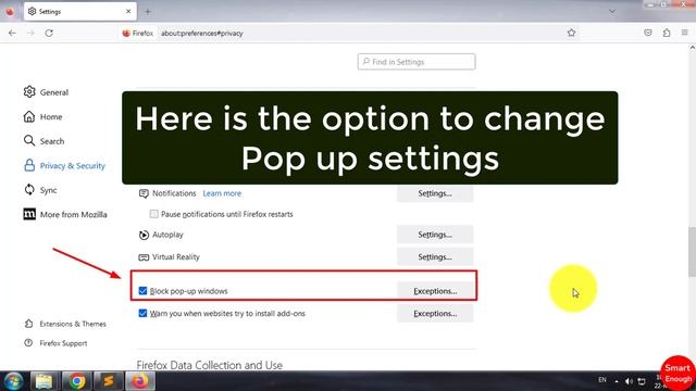 How to Allow Some Websites to Open Pop up on Mozilla Firefox?