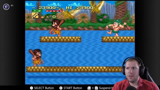 Let's Play Joe & Mac SNES  -Pixel Spank