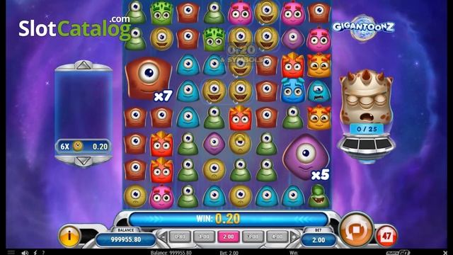 Gigantoonz slot by Play'n Go - Gameplay
