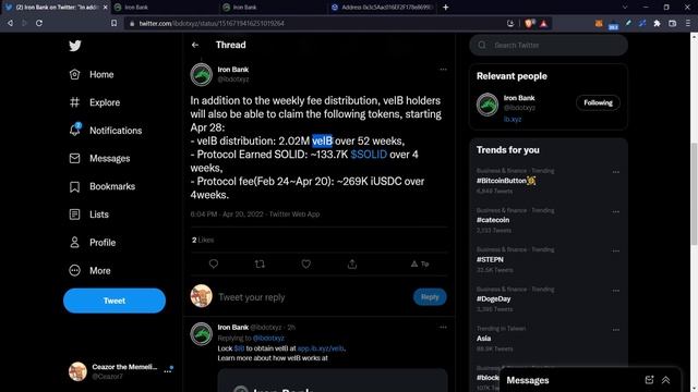 Iron Bank - veIB fee sharing model + little alpha