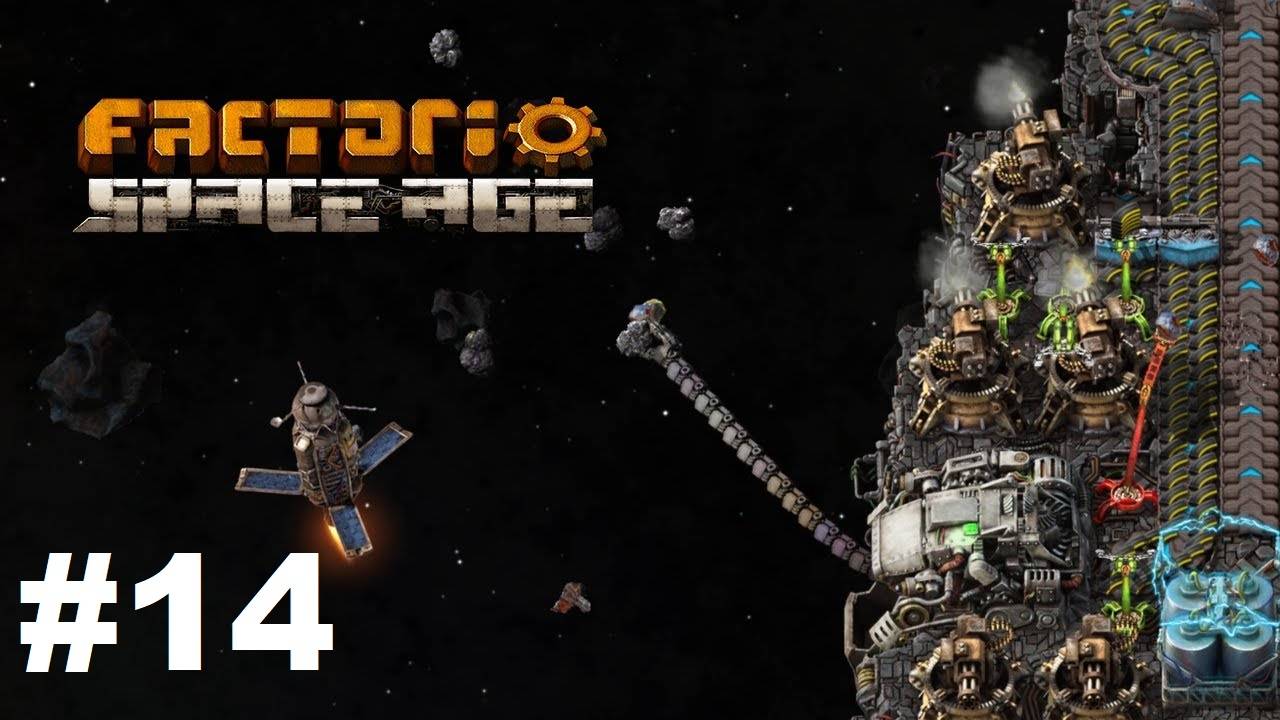 Factorio Space Age #14 - Белая наука-Космические исследовательские пакеты. (Прохождение)