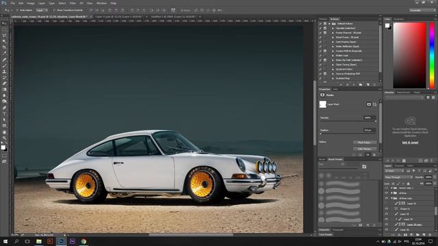 Step by step + inspirations of photoshopping Porsche Early 911 project. Car Bone Liveries. HD