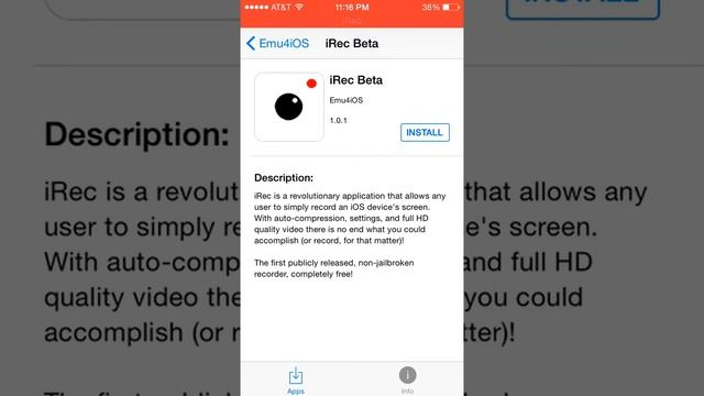 HOW TO GET A SCREEN RECORDER ON IOS 7-8 NO JAILBREAK