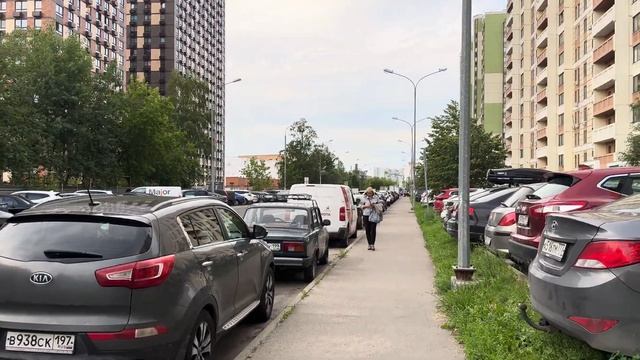 Обзор ЖК Бусиновский парк, прогулка