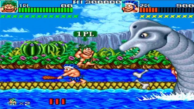 Joe & Mac: Caveman Ninja (ARCADE Retro Game), Juego completo - #arcade
