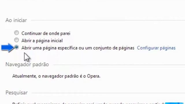 Como mudar a pagina inicial no Opera! (Homepage)