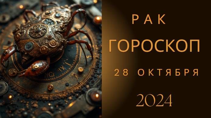 Рак ♋ – Чувства на первом месте! Гороскоп на 28 октября 2024