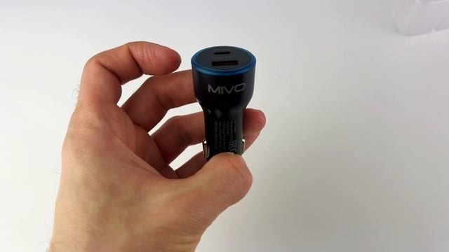 Адаптер прикуривателя Mivo MU-337Q USB/Type-C, 12/24V, быстрая зарядка, материал - ABS