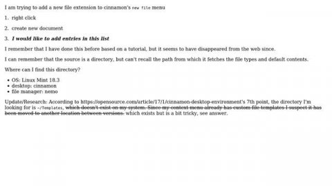 Unix & Linux: Linux Mint - add file type to "new file" context menu category (2 Solutions!!)