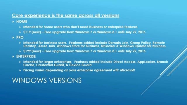 Getting to Know Windows 10