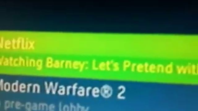 Brave mofo watching Barney on xbox live