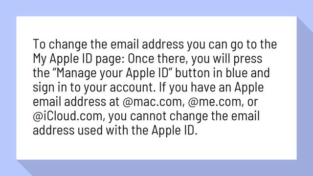 Can you change Apple ID email?