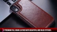 premium handcrafted leather phone case wallet