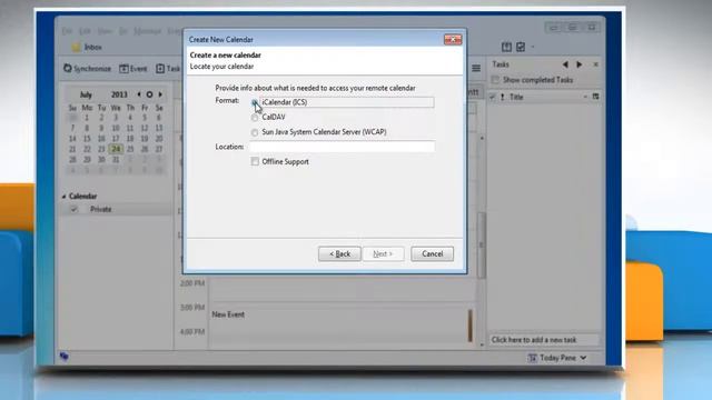 How to create a new Calendar in Mozilla® Thunderbird
