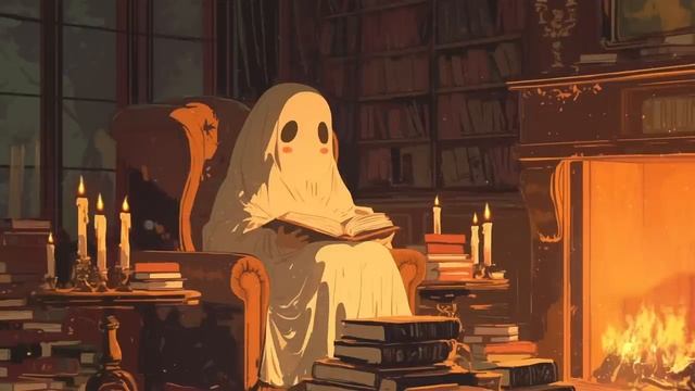 Halloween Ghost  🎃 Chill lo fi hip hop beats☕ Lofi Coffee Mix for StudyWorkRelax