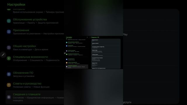 Как настройки разработчика включить на планшете Samsung Tab S9 FE