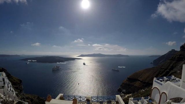 Thira - Santorini time laps, filmed from the Iriana Apartments & Suites - Santorini