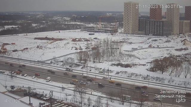 Зеленоград, строительство района Зелёный парк. (на месте ЦИЭ)
