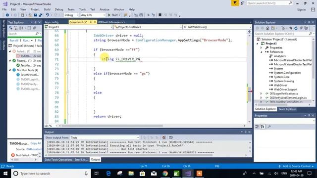 Selenium C# Automation Made Easy - Chapter 12 -Switch browsers in automation:Gregory Chungath