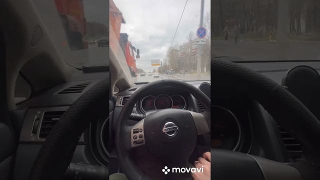 Разгон Ниссан Тиида разгон до 100 км/чразгон с ходу #nissan #динамика #езда #машина #гонки