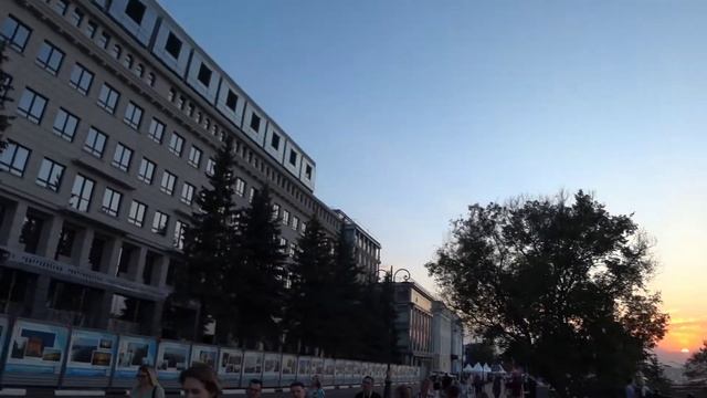 ЖК "Георгиевский" на закате солнца. Август 2021
