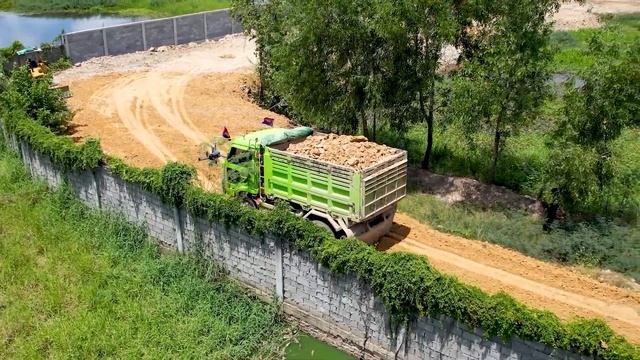 Строительство, засыпка нового объекта