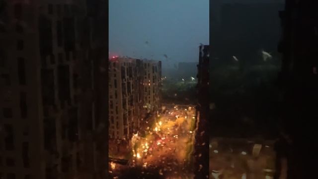 Ураган Орхан в ЖК ТОМИЛИНО-ПАРК #самолет #мирный #томилинопарк #томилинопаркзастройщик #ураган