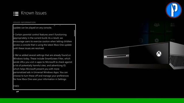 NEW! Xbox One Dashboard - Fixes & Know Issues
