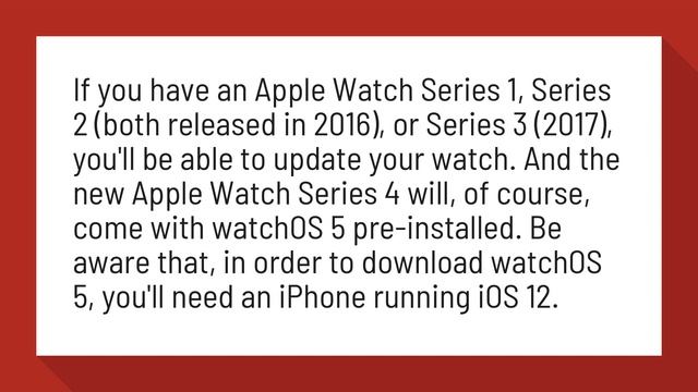 Can you update Apple Watch Series 1?