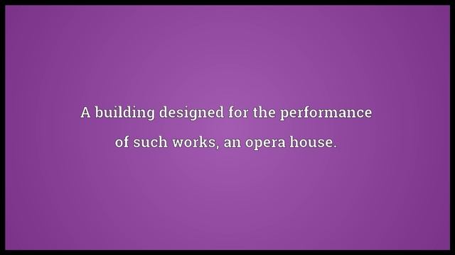 Opera Meaning