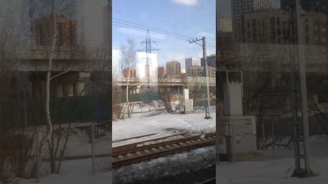 Бульвар Рокоссовского. Вид из Ласточки МЦК Московского Центрального Кольца.