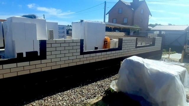 Дом за 25 минут    Строительство частного индивидуального жилого дома. Этап второй -кладка!