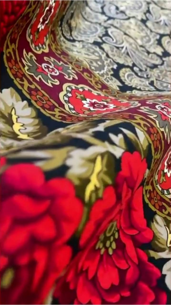 Павловопосадский платок «Вернисаж» 1976-14