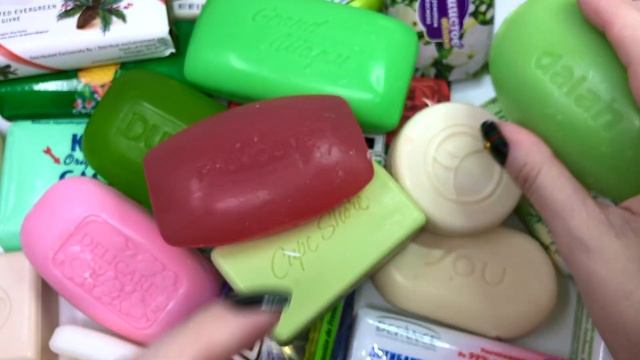 Red and Green - ASMR International Soap Haul - Unwrapping / Unboxing / Opening - TINGLY!