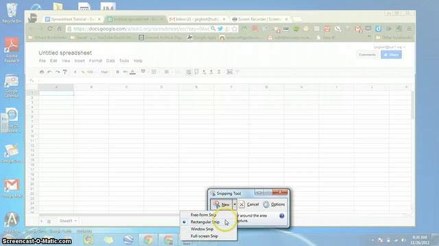 Using the Windows 7 Screenshot Tool
