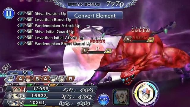 DFFOO GL Magic Deepest Chasm Pitch Chaos Paladin Cecil 3/3, Vanille 3/3, Alphinaud 3/3