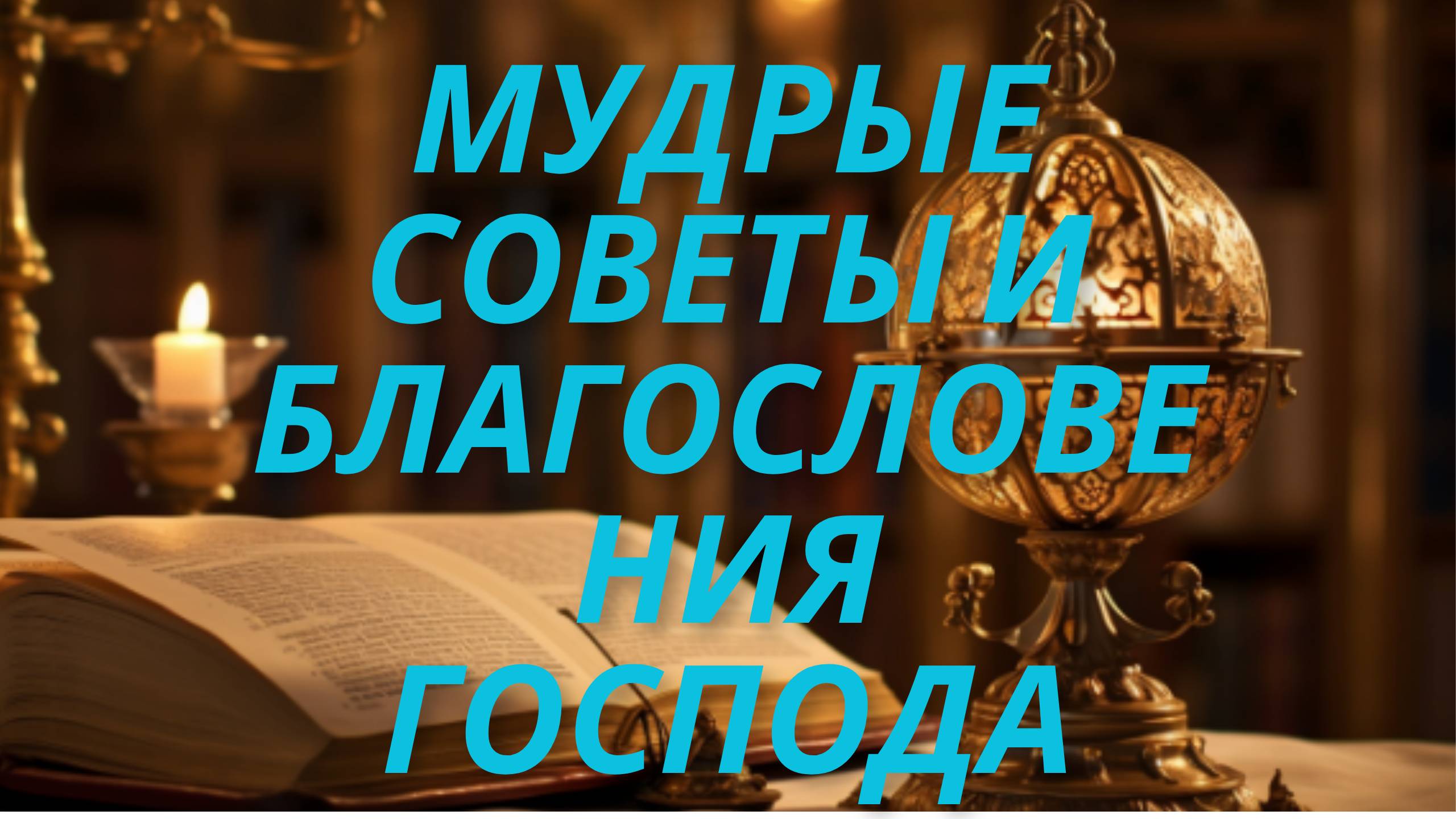 "Мудрые Советы и Благословения Господа"