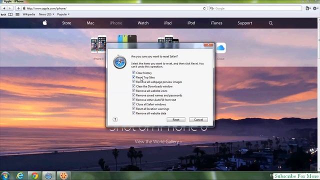 How to delete History on Safari