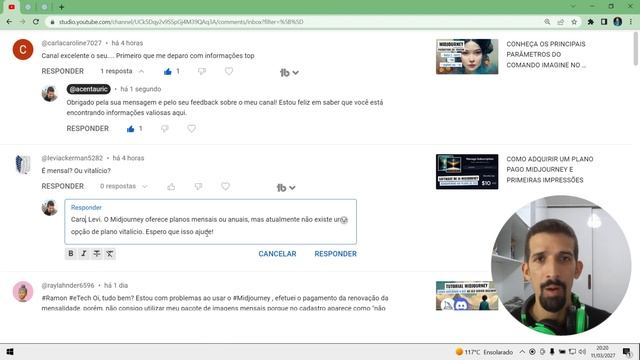 CHATGPT AJUDA CANAL DO YOUTUBE A RESPONDER INSCRITOS: VEJA A ARTE QUE MOSTRA A EFICIÊNCIA DA IA