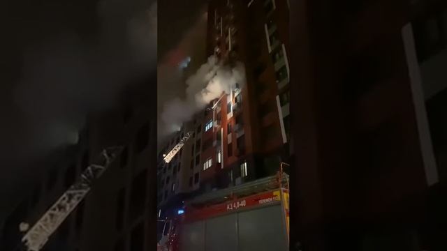 🔥Кот устроил ночью сильный пожар в ЖК «Датский квартал» в Мытищах🔥