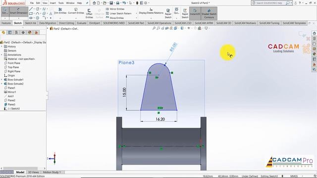 #10 SolidWorks Деталь №10