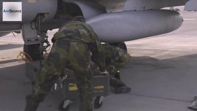 Swedish Air Force Saab JAS 39 Gripen Fighter Jets
