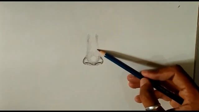 How to draw a nose (Hindi)