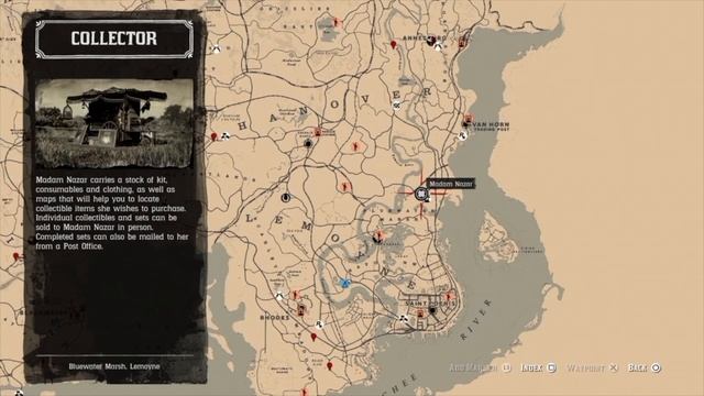 Red Dead Online - Madam Nazar Map Location 10/7/19 I October 7 RDR2