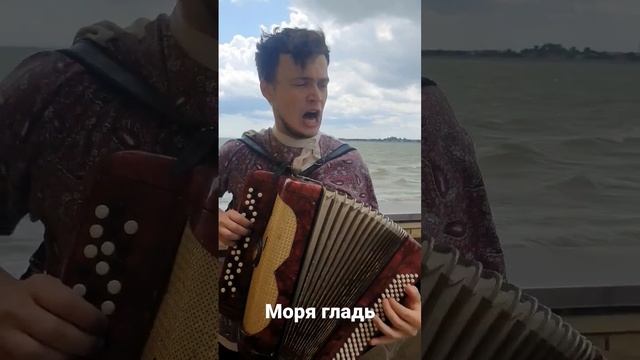 Моря гладь, дворовая песня под баян #shorts