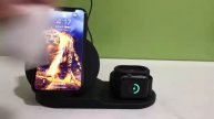 3 in 1 10W Fast Wireless Charger Dock Station Fast Charging For iPhone, Apple Watch and Airpods
