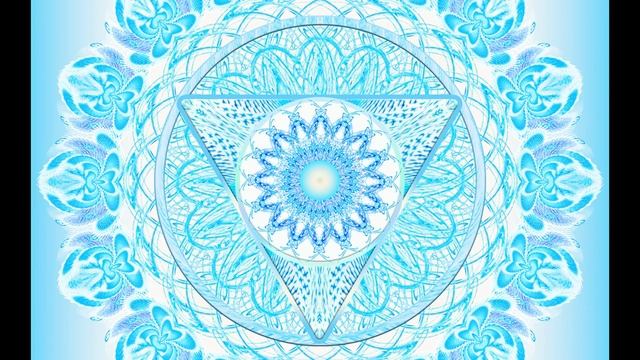 Meditative Mandala for the Vishuddha Throat Chakra | Meditation Mindfulness Yoga Stress Relief