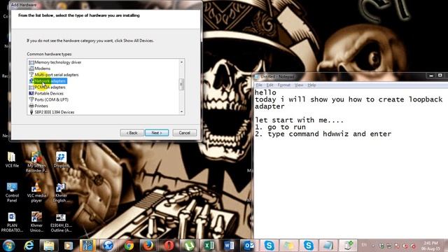 how to install microsoft loopback adapter