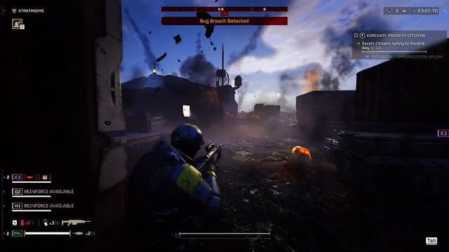 Helldivers 2 but I get blown up 100 times.